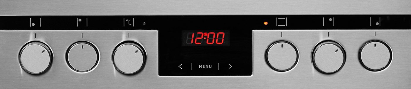 Amica Elektro-Standherd SHC 11587 E, mit 2-fach-Teleskopauszug, Komfortables Kochen und Backen mit bequemer Handhabung – Bild 4 von 5