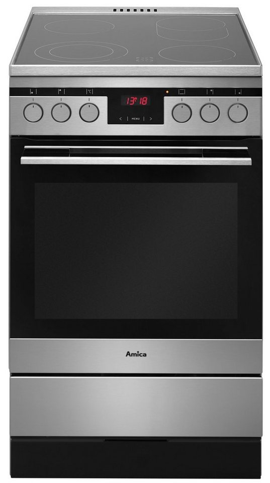 Amica Elektro-Standherd SHC 11587 E, mit 2-fach-Teleskopauszug, Komfortables Kochen und Backen mit bequemer Handhabung – Bild 5 von 5