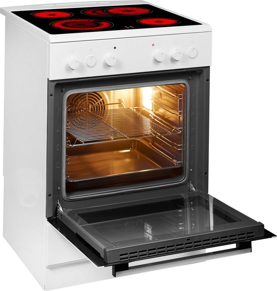 Amica Elektro-Standherd SHC 914 111 W, Steam Clean, Komfortables Kochen und Backen mit übersichtlicher Handhabung – Bild 2 von 5