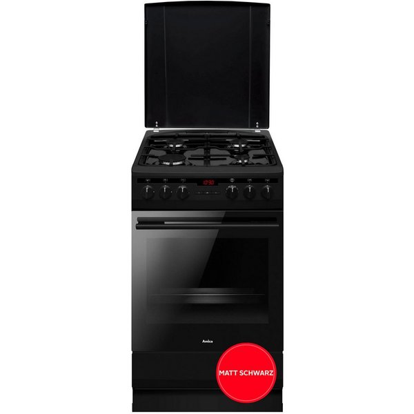 Amica Gas-Standherd SHEG 904 000 SM, Steam Clean, Komfortables Kochen und Backen mit bequemer Handhabung