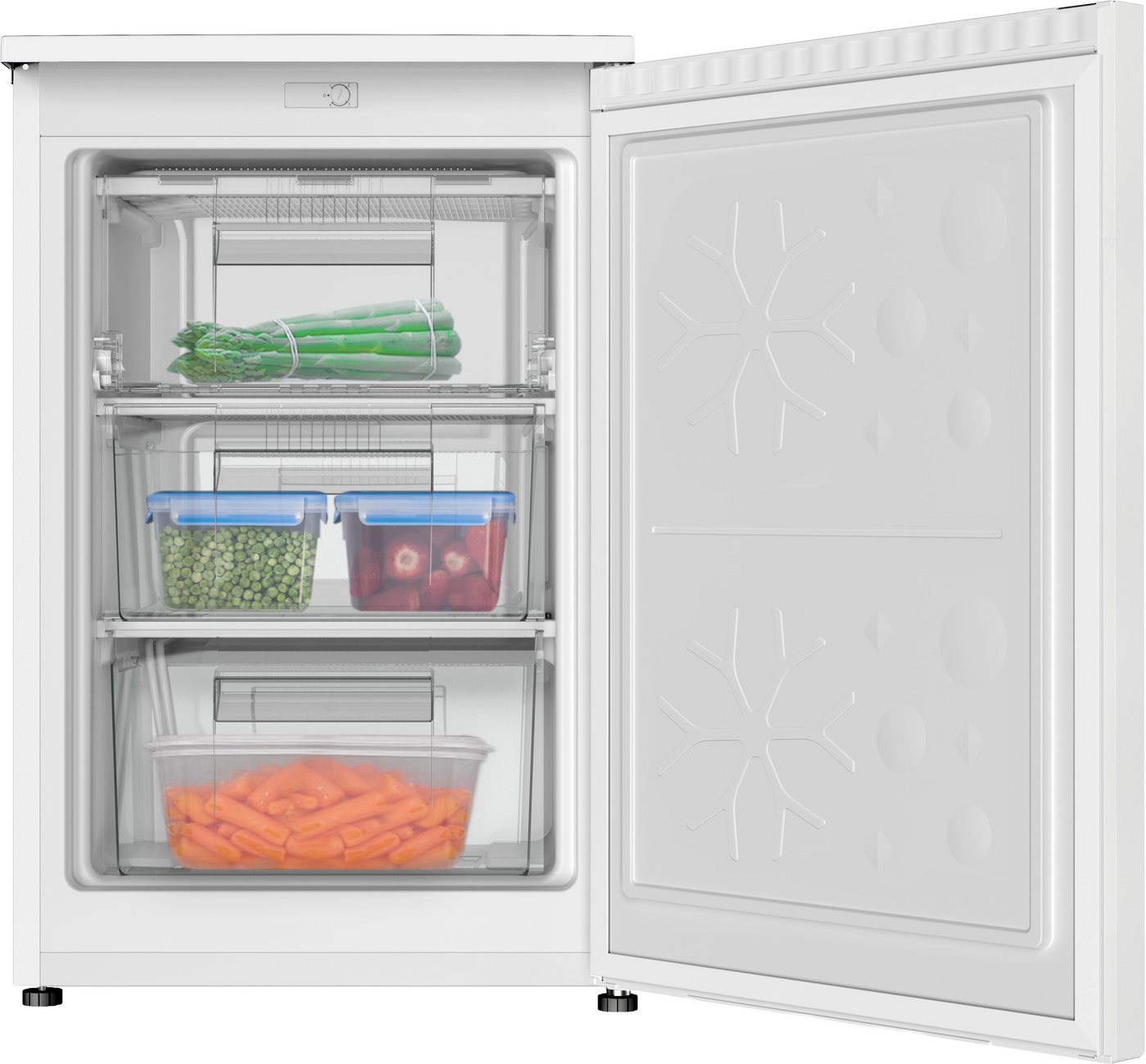 Amica Gefrierschrank GS 321 101 W, 85 cm hoch, 55 cm breit, Leise Power für Tiefkühlvorräte – passt in jede Ecke – Bild 2 von 5