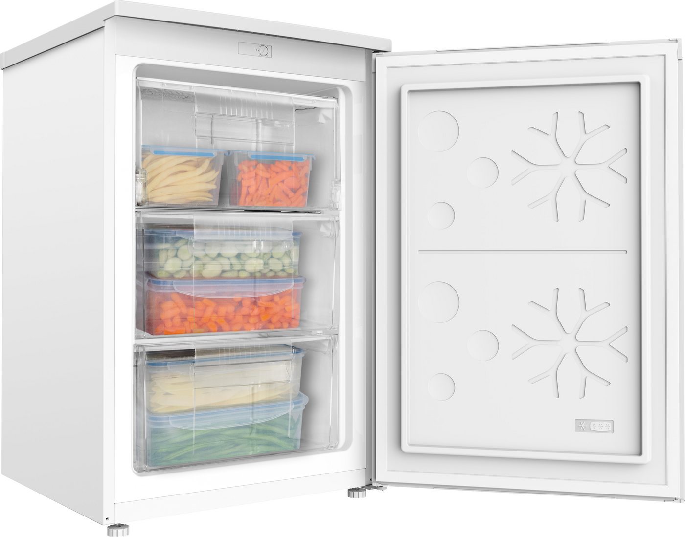 Amica Gefrierschrank GS 321 101 W, 85 cm hoch, 55 cm breit, Leise Power für Tiefkühlvorräte – passt in jede Ecke – Bild 4 von 5