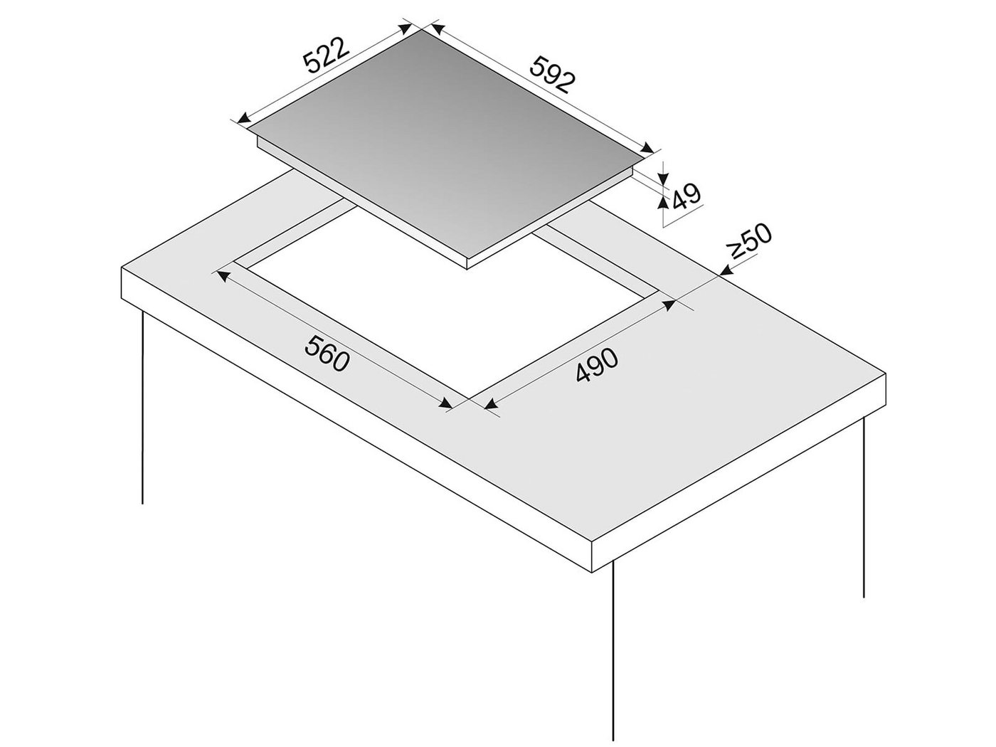 Amica Induktions-Kochfeld 21776, autark, Timer, TouchControl-Bedienung – Bild 3 von 3