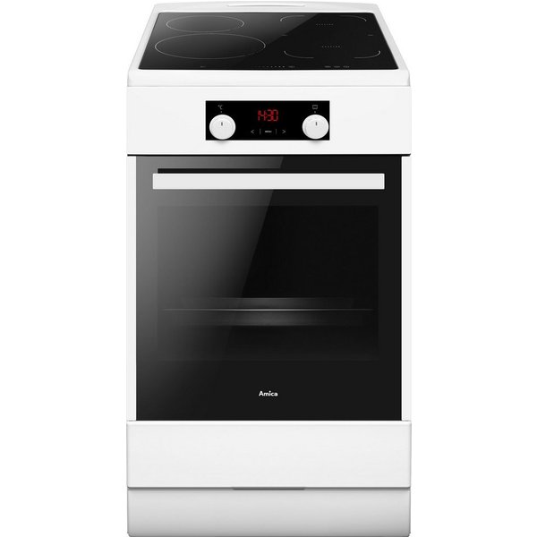 Amica Induktions-Standherd SHI 905 150, mit Teleskopauszug nachrüstbar, Steam Clean, Komfortables Kochen und Backen mit moderner und einfacher Handhabung