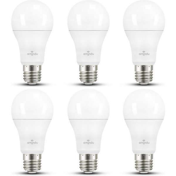 Amindu LED-Leuchtmittel, E27, warmweiß oder kaltweiß, 1521lm Sehr Hell ersetzt 100W Glühbirne, optional dimmbar, 6er Pack