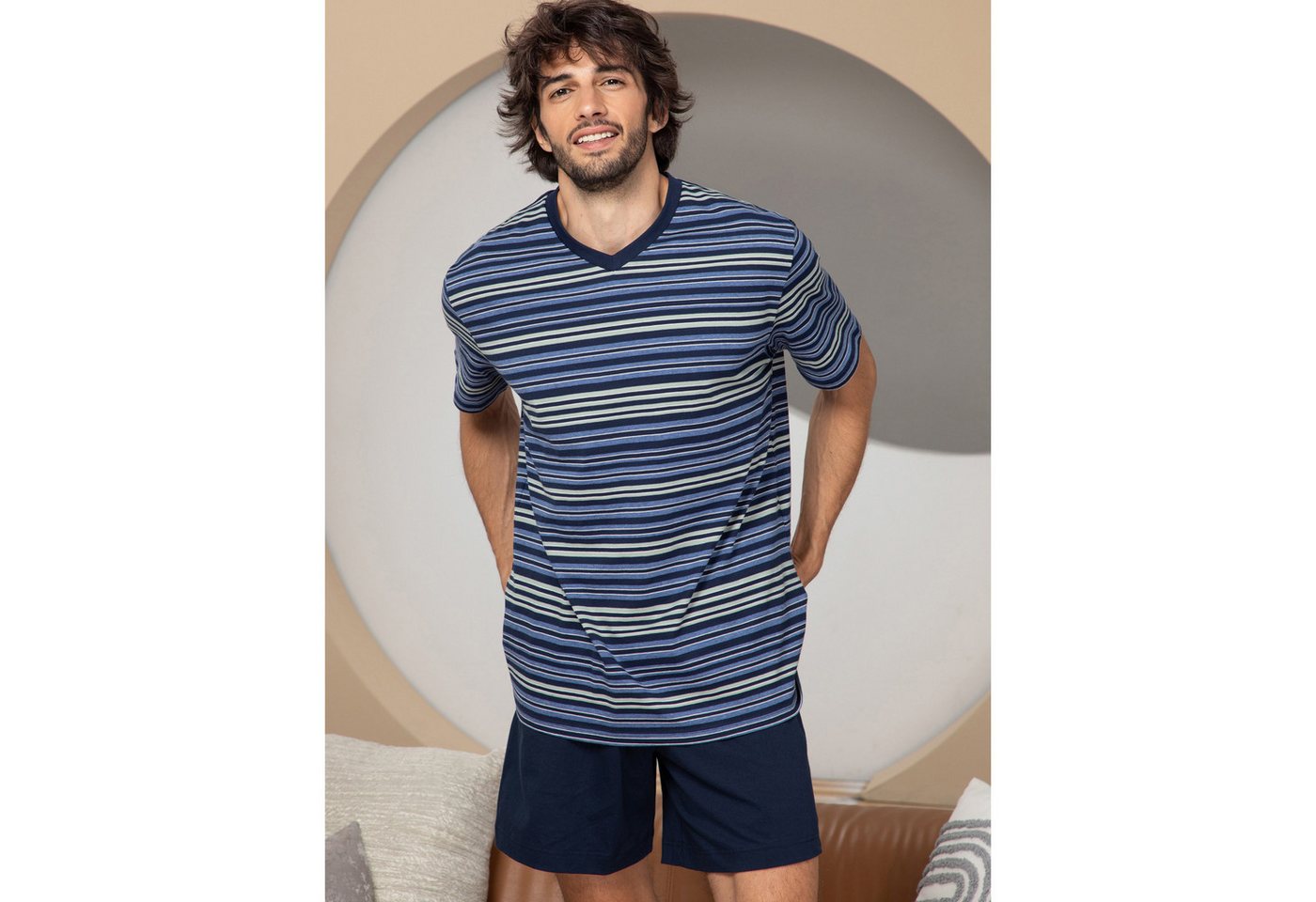 Ammann Schlafhose Bio Herren-Hose, kurz Single-Jersey Uni – Bild 2 von 5