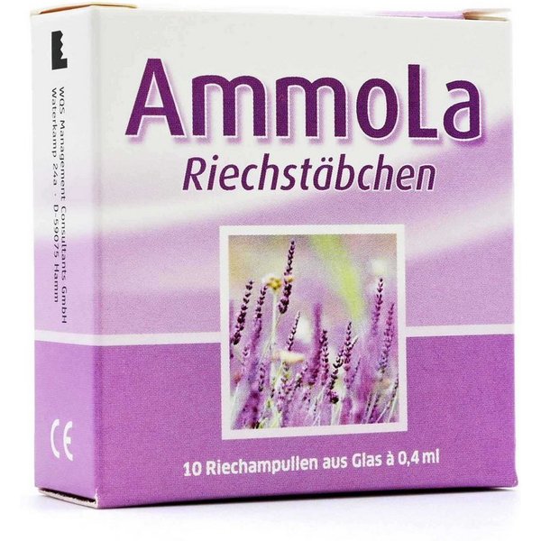 Ammerland Inhalator AMMOLA Riechstäbchen Riechampullen 10x0,4ml
