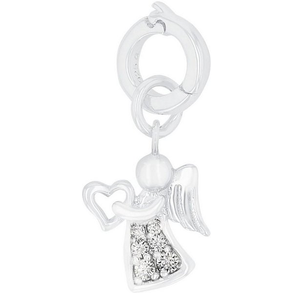 Amor Charm Engel, mit Zirkonia (synth)