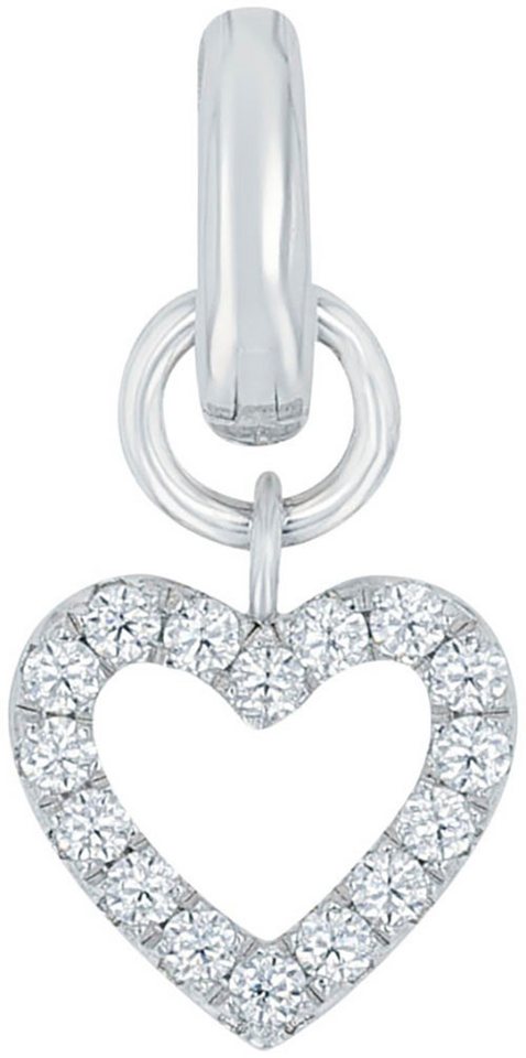 Amor Charm Herz, mit Zirkonia (synth) – Bild 2 von 4