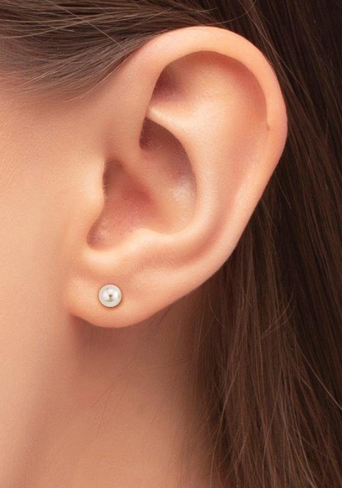 Amor Paar Ohrstecker, mit Wachsperle – Bild 3 von 3