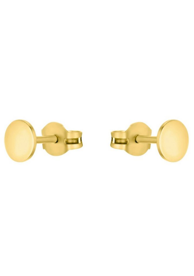 Amor Paar Ohrstecker Plättchen, Kreis, rund, Made in Germany – Bild 3 von 4