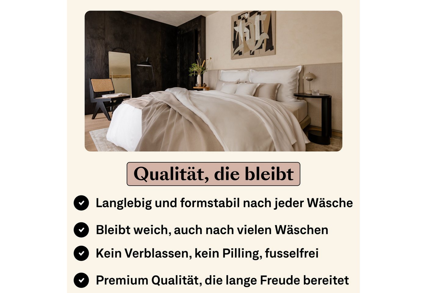 Amqua Spannbettlaken, Premium Mako Satin Spanntuch, 100% ägyptische Baumwolle, Gummizug: rundum, weiche & atmungsaktive Bettlaken / Laken für Matratzen bis 30cm – Bild 4 von 5