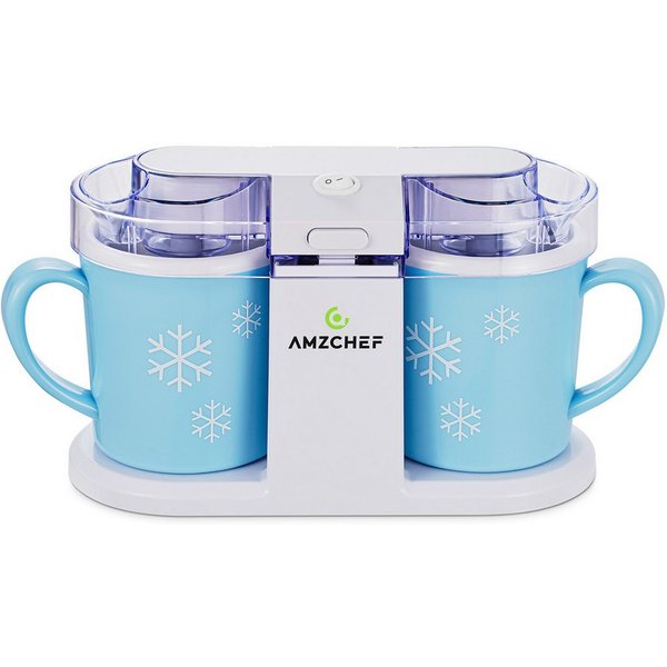 AMZCHEF Eismaschine CE-DBL50OT0B-SB, Eismaschine KÜCHENminis Eiscreme