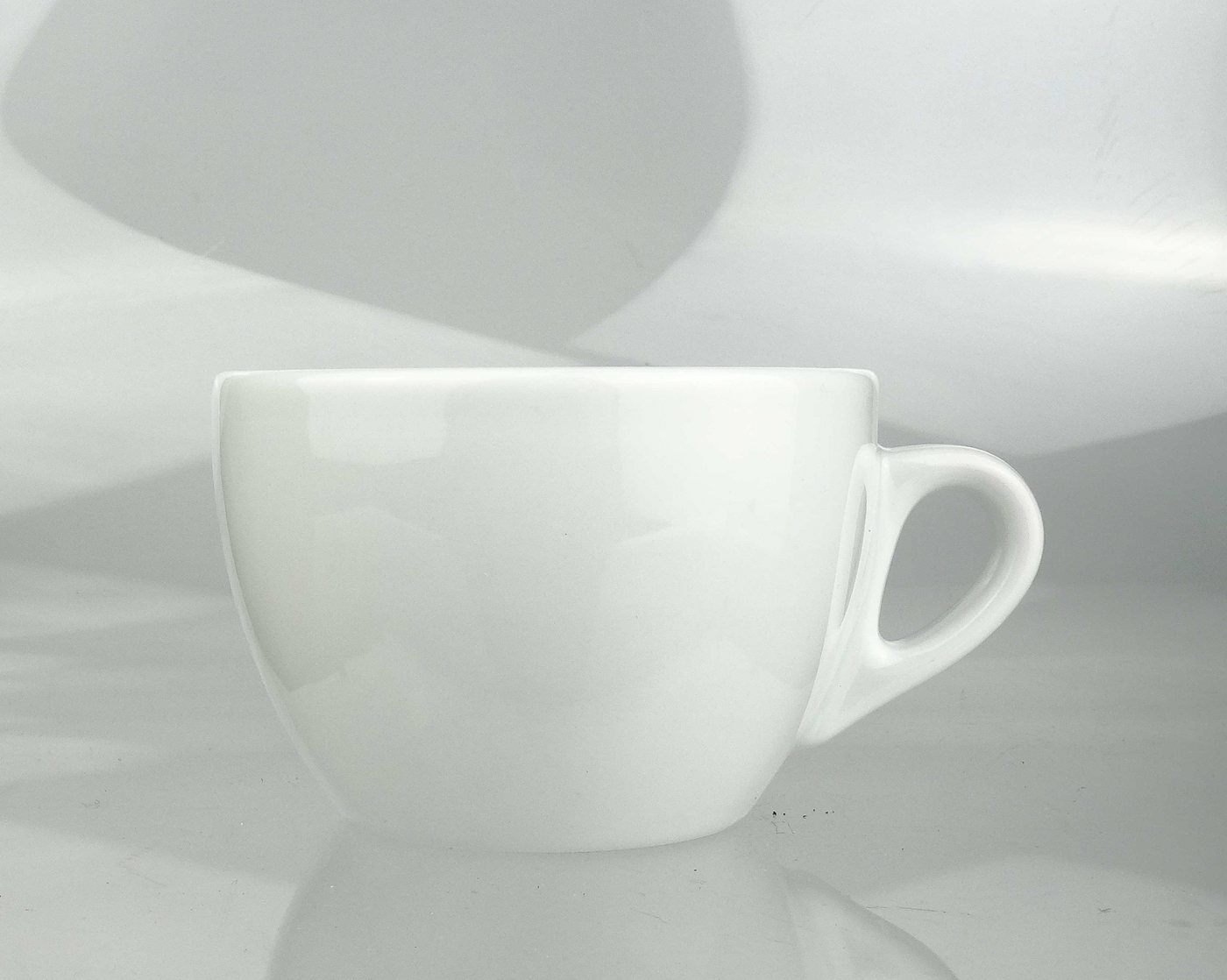 Ancap Cappuccinotasse dickwandig, weiss, Made in Italy, 180 ml, 2-tlg., Porzellan – Bild 2 von 5