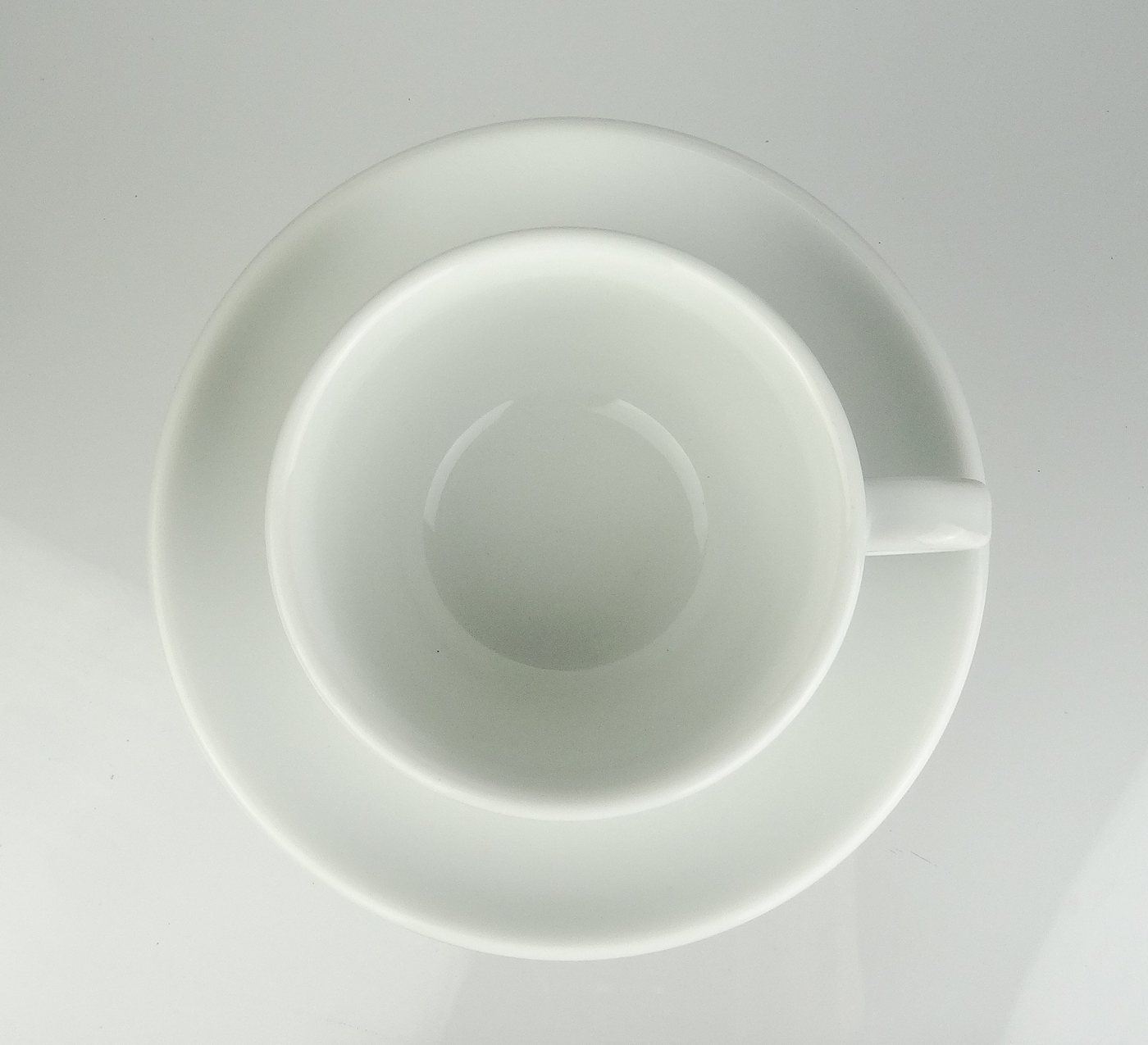 Ancap Cappuccinotasse dickwandig, weiss, Made in Italy, 180 ml, 2-tlg., Porzellan – Bild 3 von 5