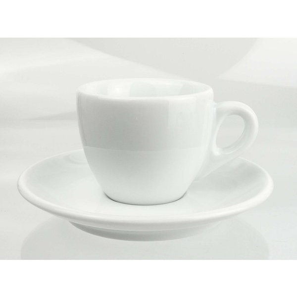 Ancap Espressotasse extra dickwandig, weiss, Made in Italy, 2-tlg., Porzellan