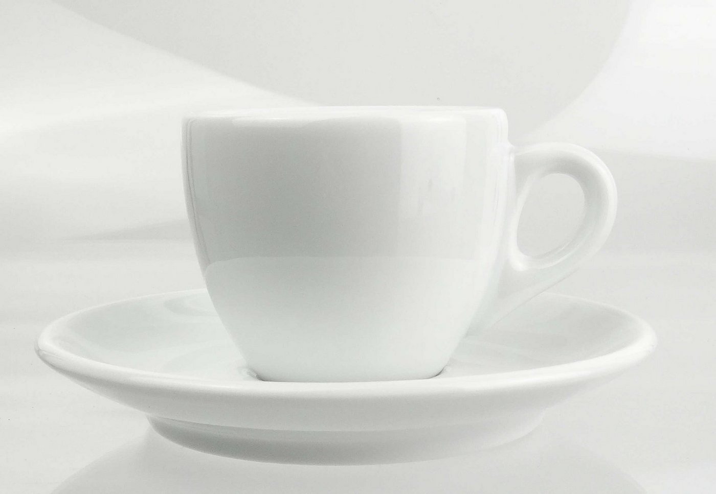 Ancap Espressotasse extra dickwandig, weiss, Made in Italy, 2-tlg., Porzellan – Bild 2 von 5