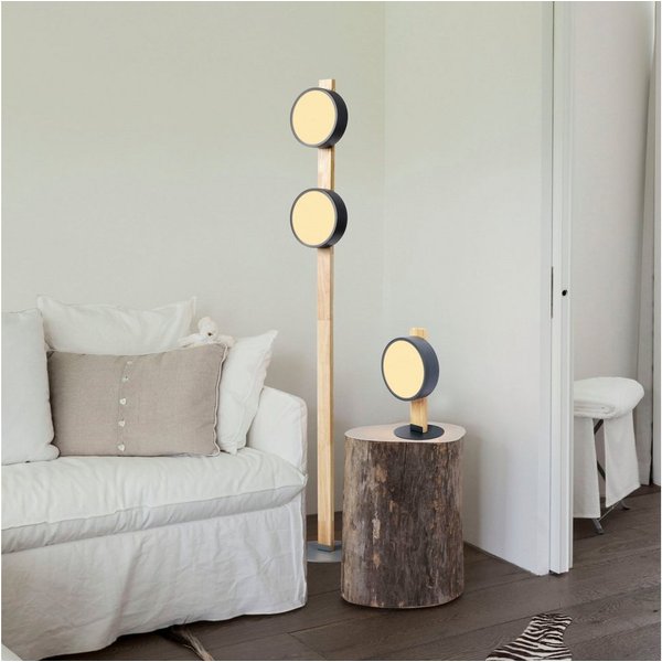 andas LED Stehlampe Fjälla, LED fest integriert, Warmweiß, Treiber tauschbar, Leuchtmittel fest verbaut, 3-stufen schaltbar