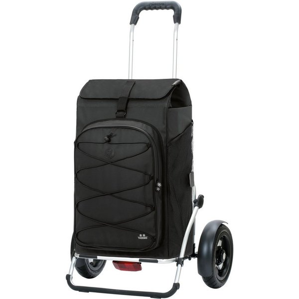 Andersen Einkaufstrolley Royal Shopper Plus Fado 3.0 schwarz, Thermofach 9 Liter, klappbar, belastbar bis 50kg, wasserabweisend