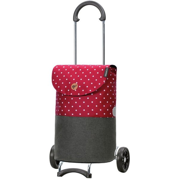 Andersen Einkaufstrolley Scala Shopper Duko rot, belastbar bis 40kg, wasserabweisend