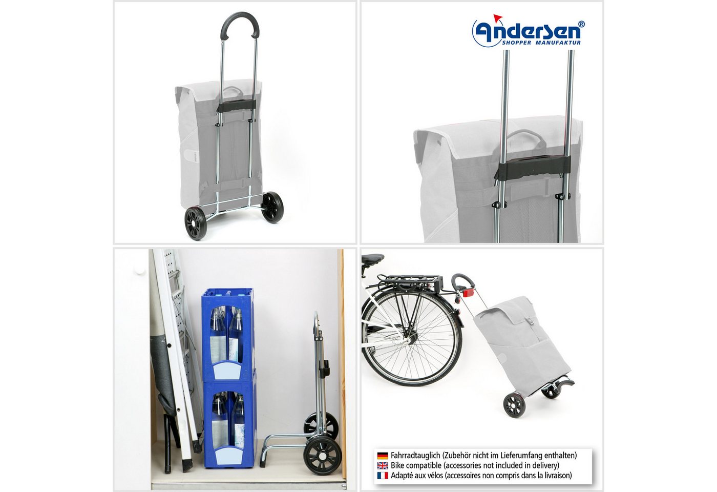 Andersen Einkaufstrolley Scala Shopper MIX A48, belastbar bis 40kg, wasserabweisend – Bild 4 von 5