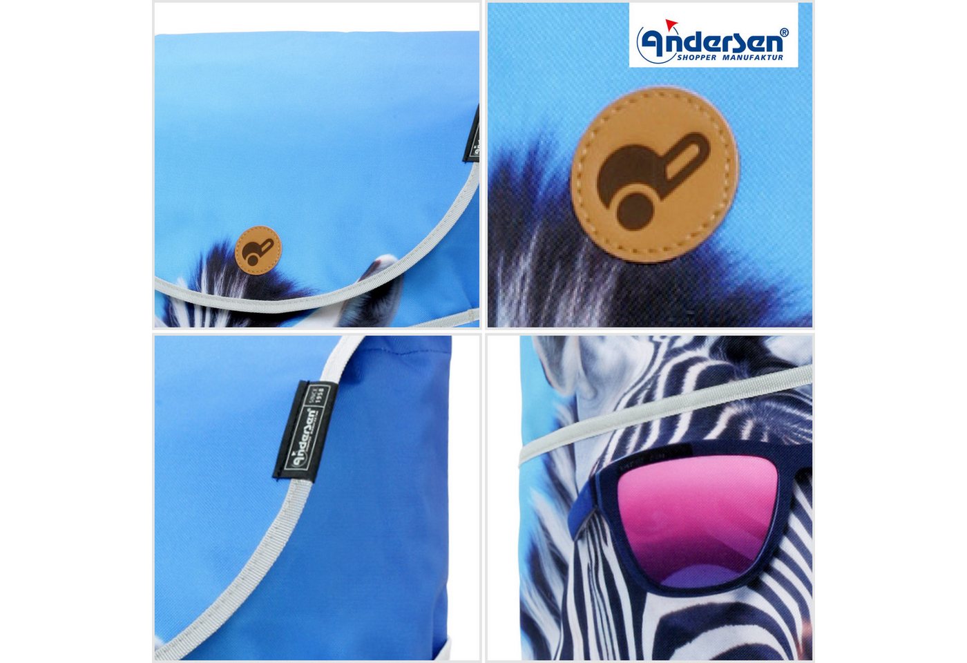 Andersen Einkaufstrolley Scala Shopper MIX A48, belastbar bis 40kg, wasserabweisend – Bild 5 von 5