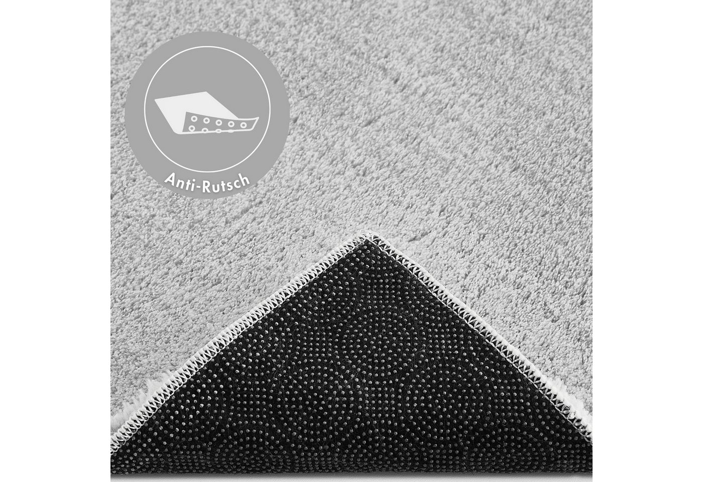 Andiamo Badematte Arezzo, Badvorleger, Badezimmer Teppich, Duschvorleger, Höhe 16 mm, rutschhemmend beschichtet, schnell trocknend, fußbodenheizungsgeeignet, Po – Bild 4 von 5