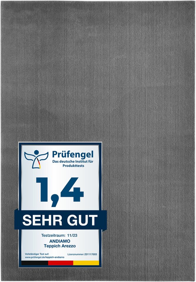 Andiamo Badematte Arezzo, Badvorleger, Badezimmer Teppich, Duschvorleger, Höhe 16 mm, rutschhemmend beschichtet, schnell trocknend, fußbodenheizungsgeeignet, Po – Bild 2 von 5