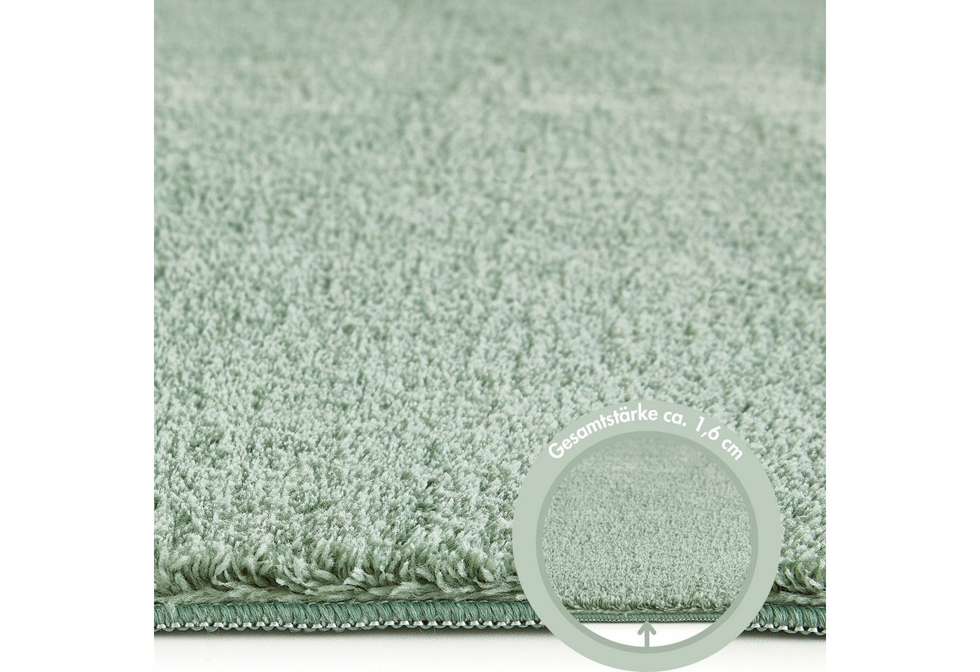 Andiamo Badematte Arezzo, Badvorleger, Badezimmer Teppich, Duschvorleger, Höhe 16 mm, rutschhemmend beschichtet, schnell trocknend, fußbodenheizungsgeeignet, Po – Bild 5 von 5
