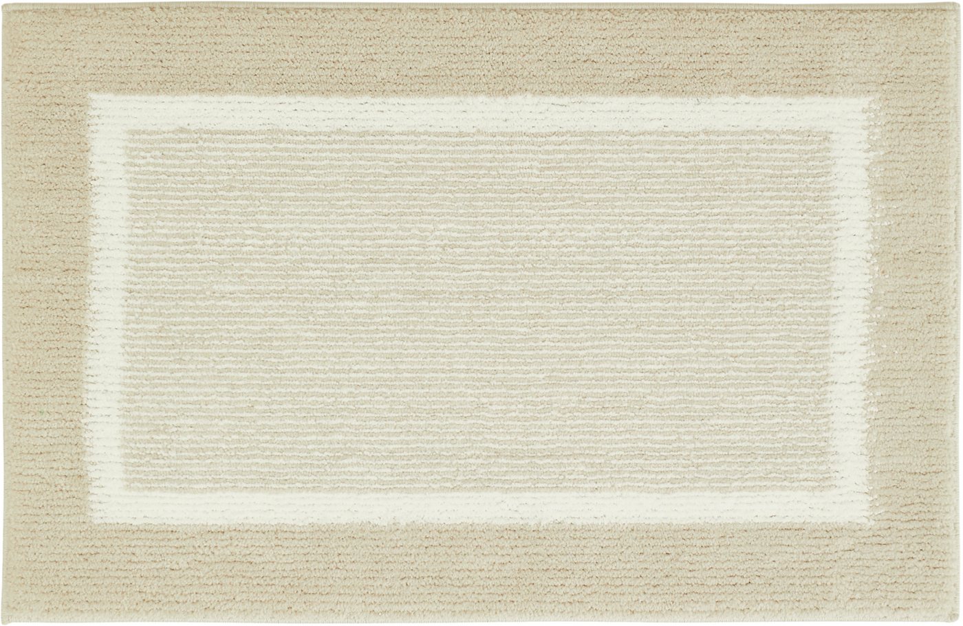 Andiamo Badematte Maui, Höhe 15 mm, rutschhemmend beschichtet, fußbodenheizungsgeeignet, Polyester, rechteckig, gestreift, mit Bordüre, auch als 2er Set erhältl – Bild 2 von 5