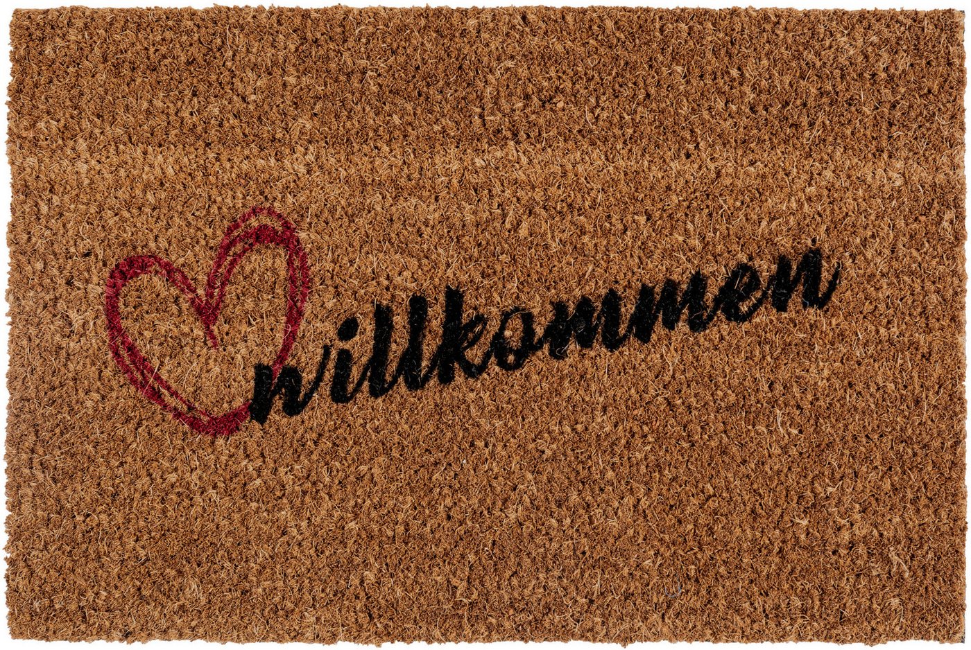 Andiamo Fußmatte Kokos Willkommen, rechteckig, Höhe: 17 mm, Schmutzfangmatte, mit Spruch, rutschhemmend, In- und Outdoor geeignet – Bild 2 von 5