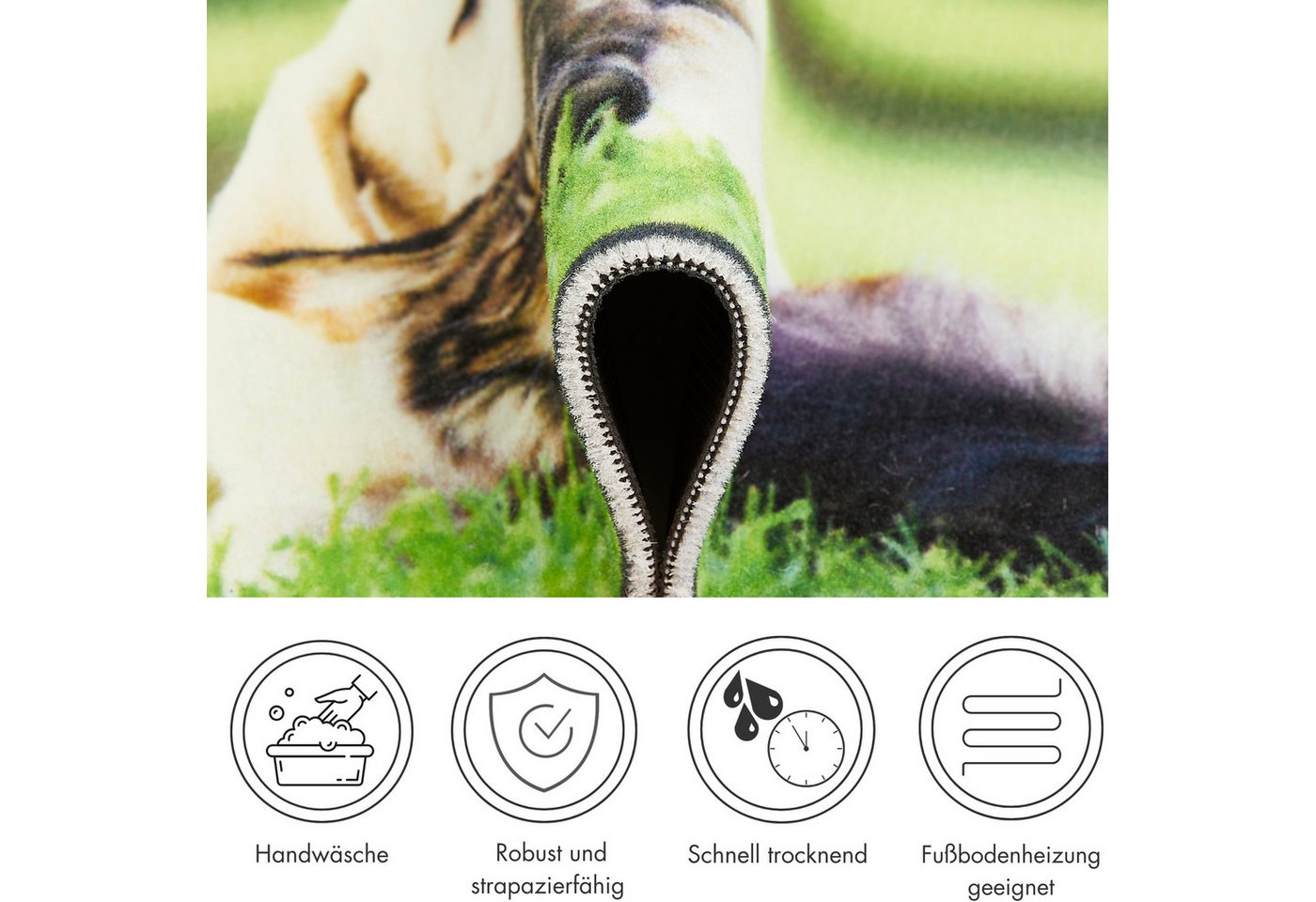 Andiamo Fußmatte Modern, rechteckig, Höhe: 6,5 mm, Schmutzfangmatte, bedruckt, diverse Motive, In- und Outdoor geeignet – Bild 3 von 5