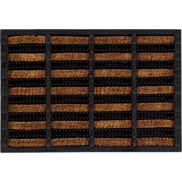 Andiamo Fußmatte Robusta, rechteckig, Höhe: 27 mm, Schmutzfangmatte, mit Bürsten aus Kokos, In- und Outdoor geeignet