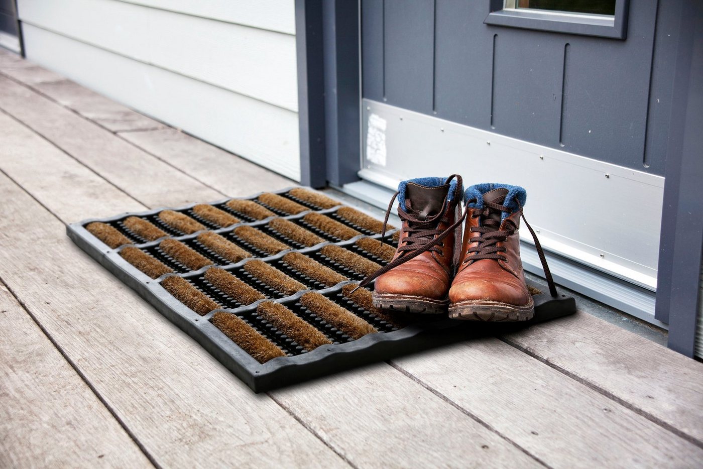 Andiamo Fußmatte Robusta, rechteckig, Höhe: 27 mm, Schmutzfangmatte, mit Bürsten aus Kokos, In- und Outdoor geeignet – Bild 2 von 4
