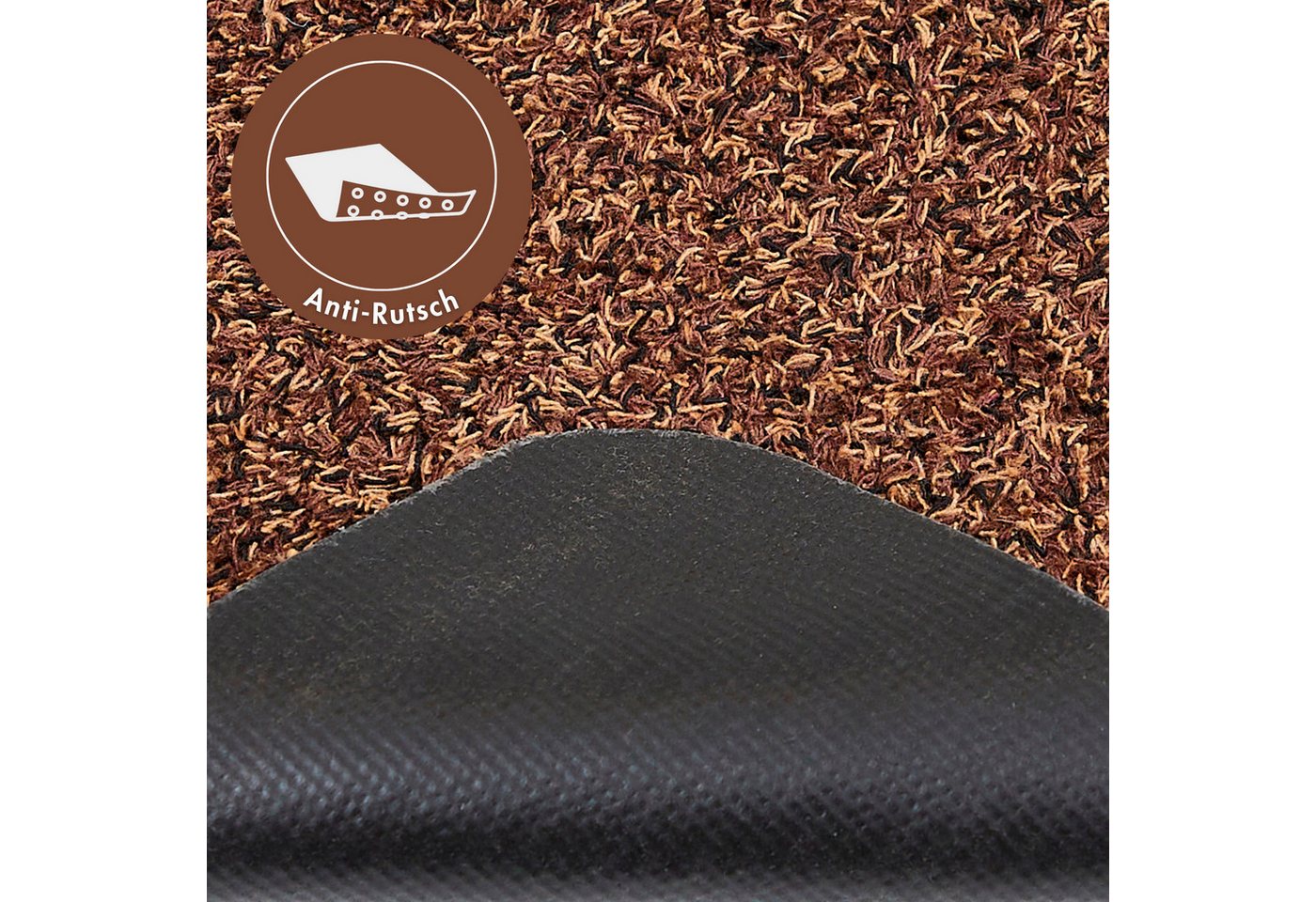 Andiamo Fußmatte Samson, rechteckig, Höhe: 6 mm, Schmutzfangmatte, waschbar, rutschhemmend, auch als 2er Set erhältlich – Bild 5 von 5