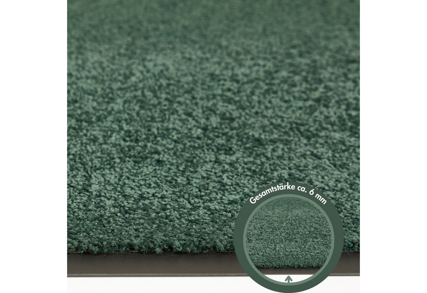 Andiamo Fußmatte Verdi, rechteckig, Höhe: 6 mm, Schmutzfangmatte, Eingangsmatte, rutschfest, strapazierfähig – Bild 5 von 5