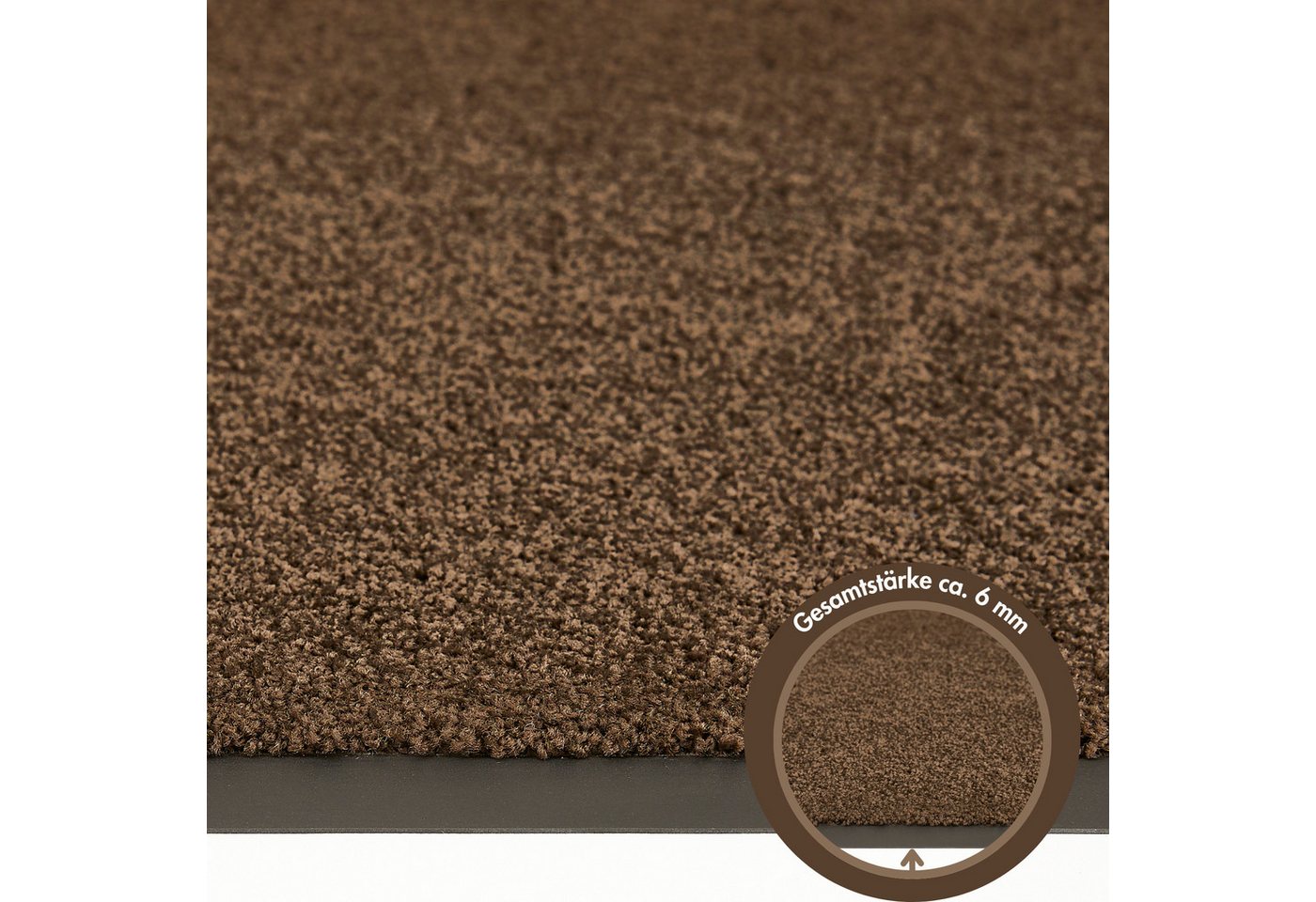 Andiamo Fußmatte Verdi, rechteckig, Höhe: 6 mm, Schmutzfangmatte, Eingangsmatte, rutschfest, strapazierfähig – Bild 5 von 5