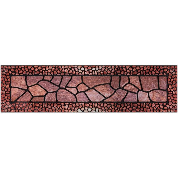 Andiamo Stufenmatte Outdoor, 2er Set, rechteckig, Höhe: 6 mm, Outdoor-Stufenmatten, Stein Motiv, Gartenbereich, Außenbereich