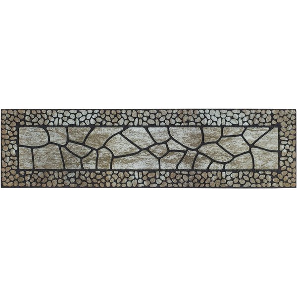 Andiamo Stufenmatte Outdoor, 2er Set, rechteckig, Höhe: 6 mm, Outdoor-Stufenmatten, Stein Motiv, Gartenbereich, Außenbereich