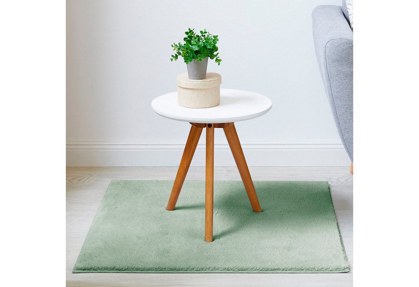 Andiamo Teppich Arezzo, rechteckig, Höhe: 16 mm, Uni Farben, weicher Flor, waschbar, ideal im Wohnzimmer & Schlafzimmer – Bild 2 von 5