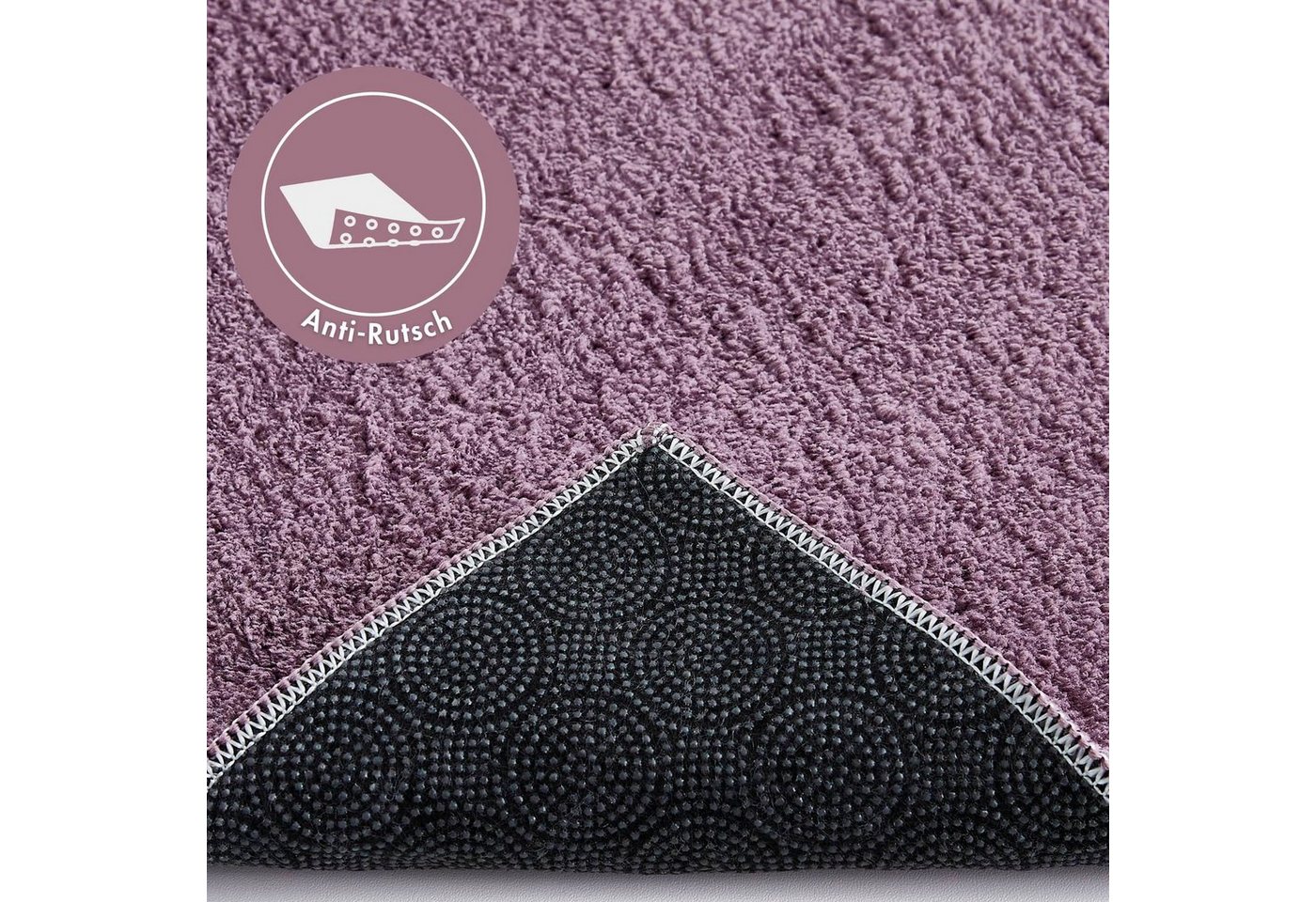 Andiamo Teppich Arezzo, rechteckig, Höhe: 16 mm, Uni Farben, weicher Flor, waschbar, ideal im Wohnzimmer & Schlafzimmer – Bild 4 von 5