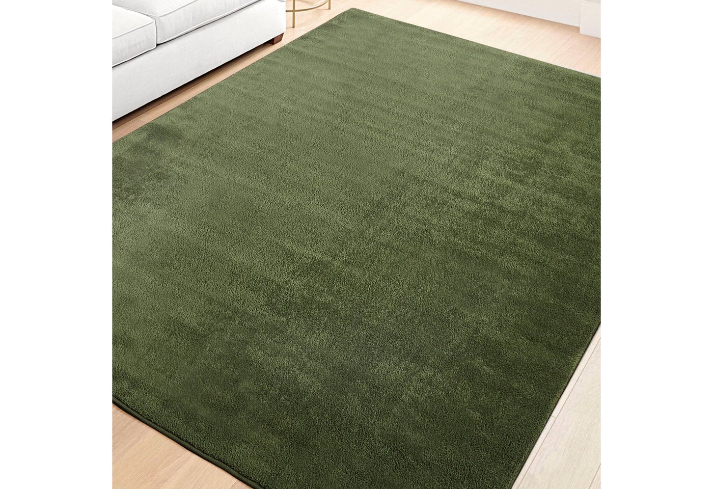 Andiamo Teppich Arezzo, rechteckig, Höhe: 16 mm, Uni Farben, weicher Flor, waschbar, ideal im Wohnzimmer & Schlafzimmer – Bild 2 von 5