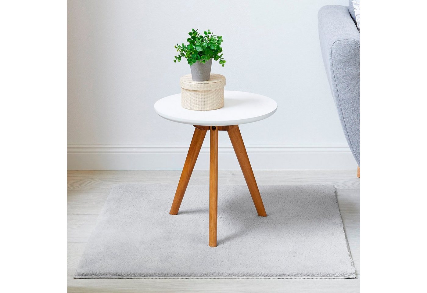 Andiamo Teppich Arezzo, rechteckig, Höhe: 16 mm, Uni Farben, weicher Flor, waschbar, ideal im Wohnzimmer & Schlafzimmer – Bild 2 von 5