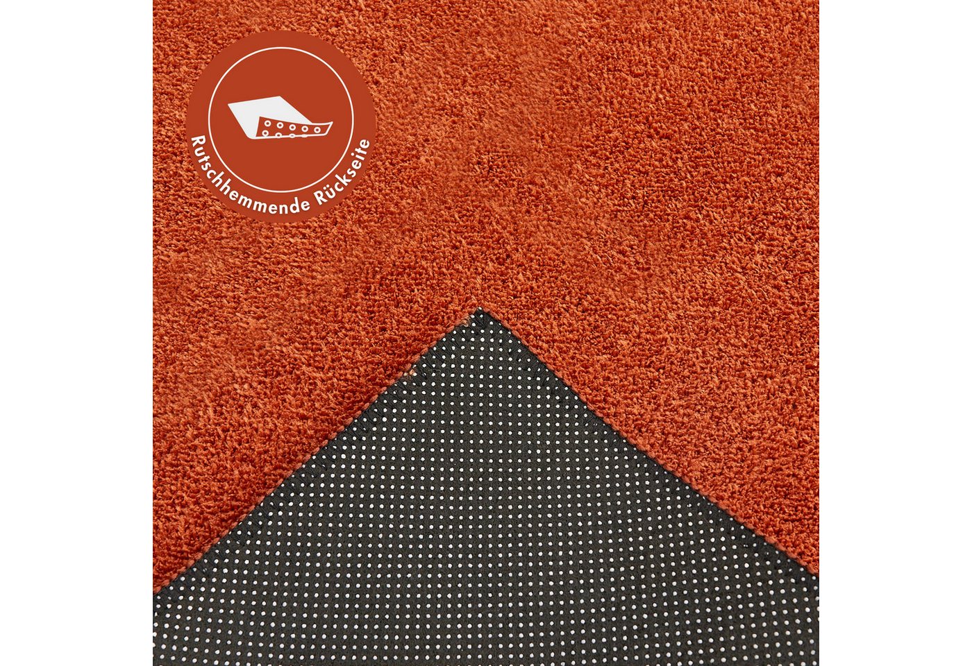 Andiamo Teppich Arezzo, rechteckig, Höhe: 16 mm, Uni Farben, weicher Flor, waschbar, ideal im Wohnzimmer & Schlafzimmer – Bild 4 von 5