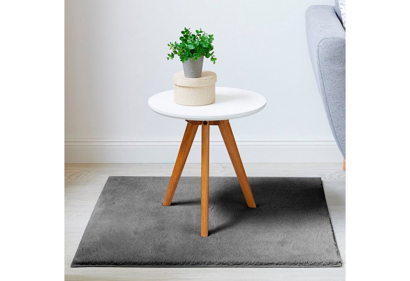 Andiamo Teppich Arezzo, rechteckig, Höhe: 16 mm, Uni Farben, weicher Flor, waschbar, ideal im Wohnzimmer & Schlafzimmer – Bild 2 von 5