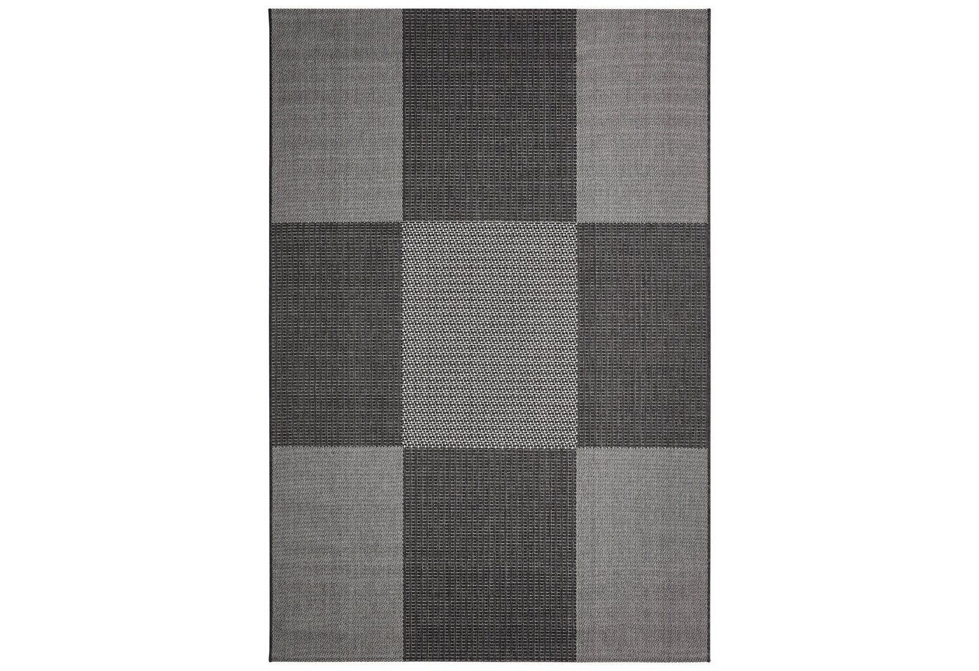 Andiamo Teppich ARIZONA1, rechteckig, Höhe: 5 mm, Flachgewebe, kariertes Muster, In- und Outdoor geeignet, wetterfest – Bild 2 von 5