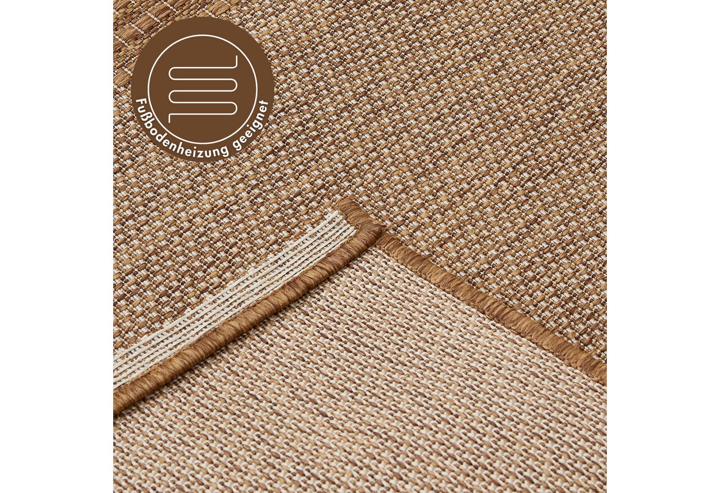 Andiamo Teppich ARIZONA1, rechteckig, Höhe: 5 mm, Flachgewebe, kariertes Muster, In- und Outdoor geeignet, wetterfest – Bild 5 von 5