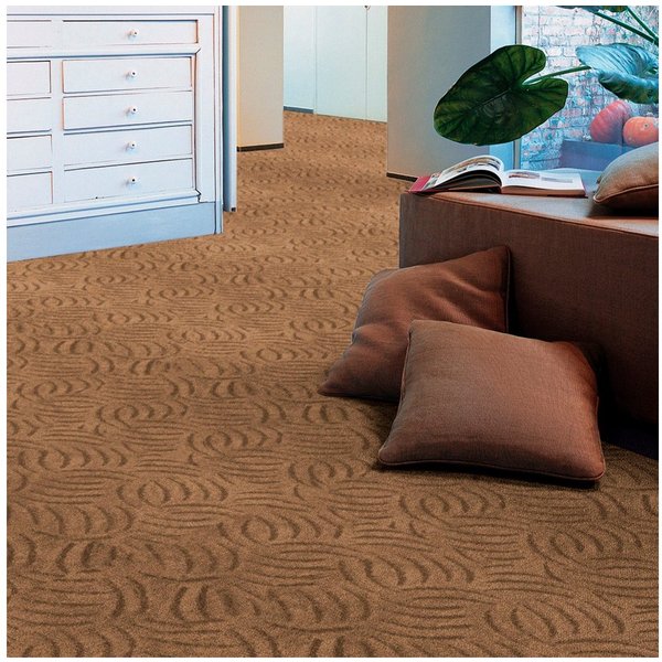 Andiamo Teppichboden Emmy, Strukturschlinge, Gesamthöhe ca. 9 mm, Luxusklasse LC1, rechteckig, Breite 200, 300, 400 oder 500 cm, Hoch-Tief Effekt, strapazierfäh
