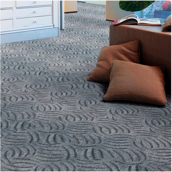 Andiamo Teppichboden Emmy, Strukturschlinge, Gesamthöhe ca. 9 mm, Luxusklasse LC1, rechteckig, Breite 200, 300, 400 oder 500 cm, Hoch-Tief Effekt, strapazierfäh