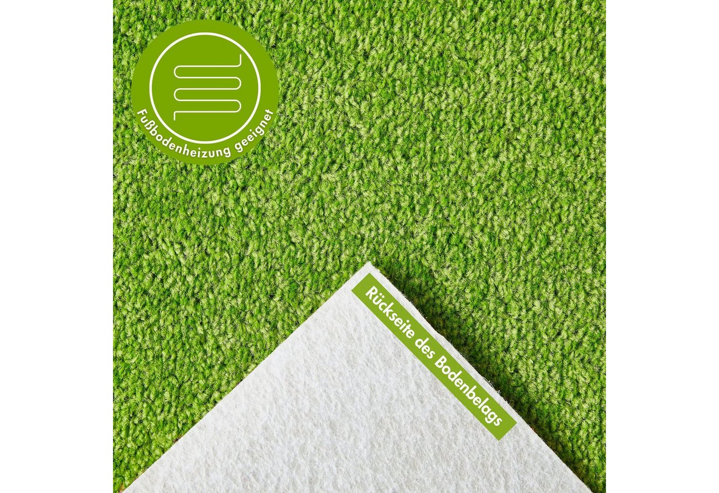 Andiamo Teppichboden Ines, Kräuselvelours, Gesamthöhe ca. 8,5 mm, Luxusklasse LC2, rechteckig, Uni Farben, Breite 400 cm, strapazierfähig & pflegeleicht – Bild 2 von 5